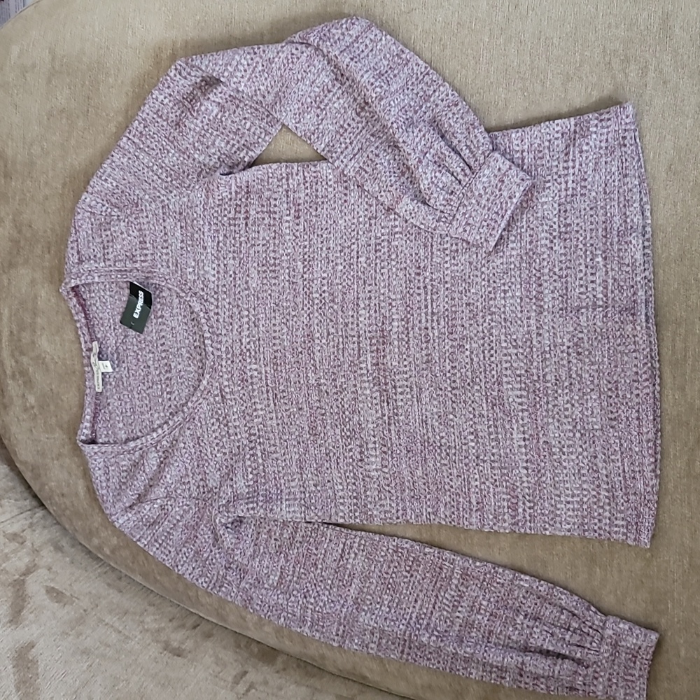 Express Waffle Knit Blouse